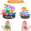 木のおもちゃ恐竜ブロックToysfor34567YearOldBoysGirls,FRONORDinosaursMontessoriBuildingBlocksSTEMPreschoolEducationalWoodenStackingToysBirthdayXmasGiftsfor3-7YearOldBoysGirl