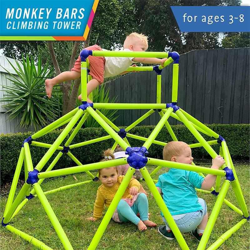 ジャングルジムクライミングタワー登る運動遊びEezyPeezyMonkeyBarsClimbingTower-ActiveOutdoorFunforKidsAges3to8YearsOld,Green/Blue