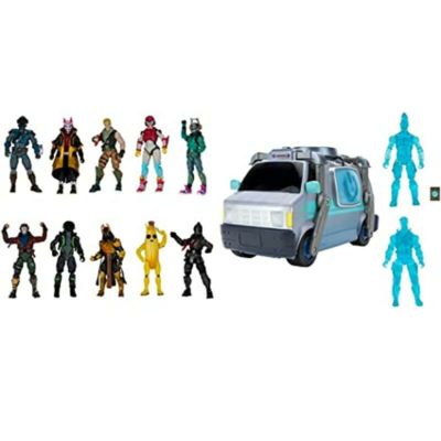 フォートナイト バトルバス デラックス 車 カー おもちゃ フィギュア リクルート ジョンジー トマトヘッド付き Fortnite Battle Bus  Deluxe Vehicle - Includes 4 Inch Recruit (Jonesy) and Exclusive Tomatohead  Action Figures | アルファエスパス