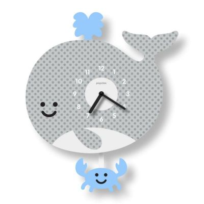 ウォールクロッククジラクォーツアクリルマット仕上げ振り子時計壁掛けアメリカ製モダンムースModernMoosewhalependulumclock