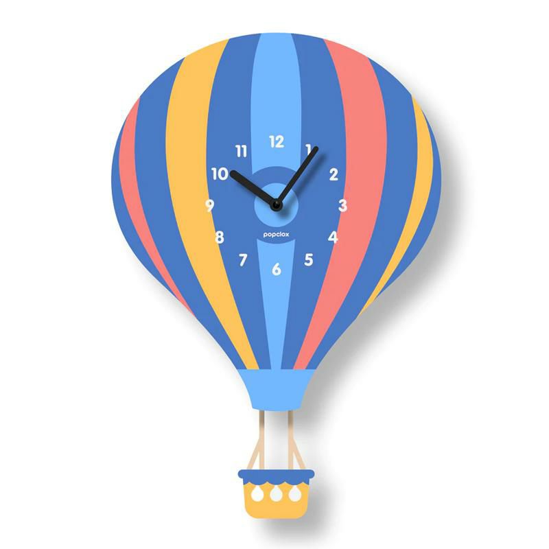 ウォールクロック気球クォーツアクリルマット仕上げ振り子時計壁掛けアメリカ製モダンムースModernMoosehotairballoonpendulumclock