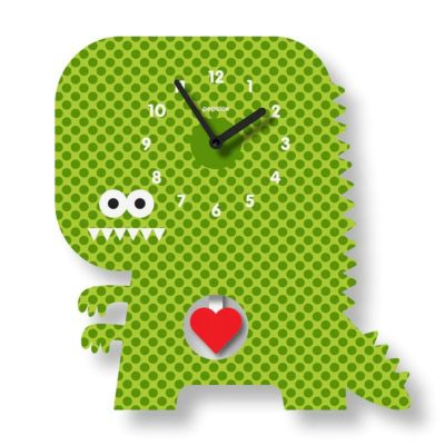 ウォールクロック 怪獣 クォーツ アクリル マット仕上げ 振り子 時計 壁掛け アメリカ製 モダン ムース Modern Moose clockzilla pendulum clock