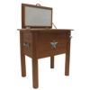 木製クーラーボックス脚付栓抜きLEIGHCOUNTRYAmber-LogCooler