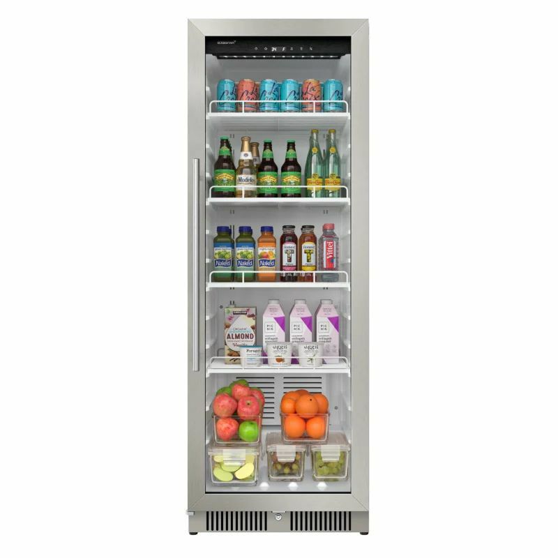 ビルトイン冷蔵庫396Lワイヤーシェルフ6段EdgeStarVBR64014Cu.Ft.Built-InCommercialBeverageMerchandiser