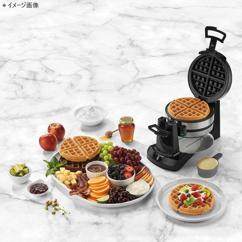 クイジナートフリップ式ダブルワッフルメーカー上下２枚焼CuisinartWAF-F40DoubleBelgianWaffleMake