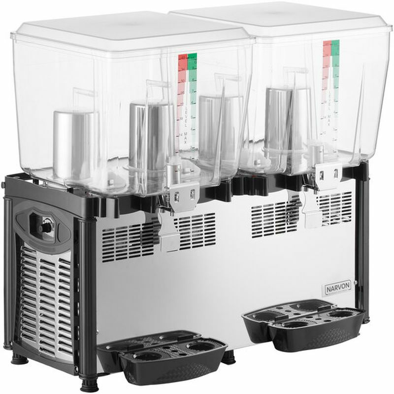 ダブルドリンクディスペンサー11L×2冷却機能温度調節可能サーバーAvantcoRBD32Double3GallonBowlRefrigeratedBeverageDispenser