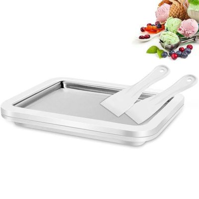 削るアイスクリーム 巻物 クルクル スクロール 冷凍 ローラー 鉄板焼き Whynter ICR-300SS Automatic Instant  Maker Frozen Pan Roller in Stainless Steel with Ice Cream Spatulas, 0.5  Quart 家電 | アルファエスパス