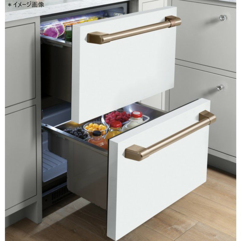 冷蔵庫161L引き出しアンダーカウンターステンレスカフェCafe24InchBuilt-InDualDrawersRefrigerator