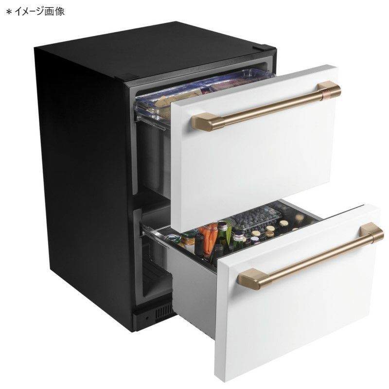 冷蔵庫161L引き出しアンダーカウンターステンレスカフェCafe24InchBuilt-InDualDrawersRefrigerator