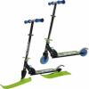 2in1スノースクーターキックボード折りたたみ式スキーボードアウトドア2in1SnowSledSkiScooterforKidsCompactWinterSnowKickSkiScooter