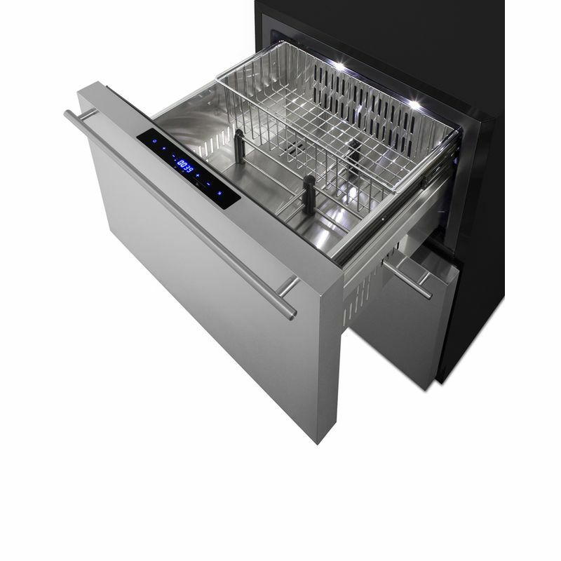 冷蔵庫引き出し式3段ビルトインステンレス屋内／屋外用Summit24InchBuiltIn2-DrawerUndercounterRefrigeratorwith4.8Cu.Ft.Capacity,Indoor/OutdoorCompatible,andEnergyStarCertfied家電【代引不可】