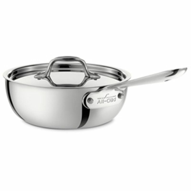 フライパンフタ付IH対応ステンレス3層アメリカ製オールクラッドAll-CladD3Tri-PlyStainless-SteelTraditionalCoveredFryPan