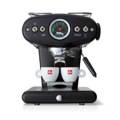 イリー社 X1 グラウンドコーヒーマシン イタリア製 ILX1SEMIBLK illy X1 Anniversary E.S.E. Pod & Ground Coffee Machine - Black家電【代引不可】