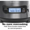 ハミルトンビーチスロークッカーグルメ鍋5.6LHamiltonBeachSet'nForgetProgrammableSlowCookerWithTemperatureProbe,6-Quart(33969A)