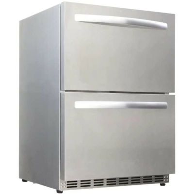 ビルトイン 引き出し式 冷蔵庫 室内/屋外用 幅60cm 家庭用および業務用 145L HCK 24 inch Weather Proof Design Indoor and Outdoor Undercounter Drawer Fridge, Built-in Beverage Refrigerator for Home and Comm