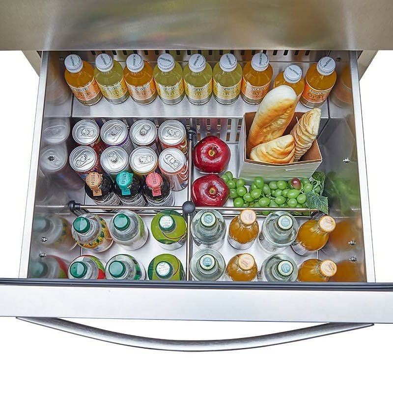 HCKビルトイン冷蔵庫幅61cm家庭用および業務用HCK24inchWeatherProofDesignIndoorandOutdoorUndercounterDrawerFridge,Built-inBeverageRefrigeratorforHomeandCommercialUse,StainlessSteel【代引不可】家電