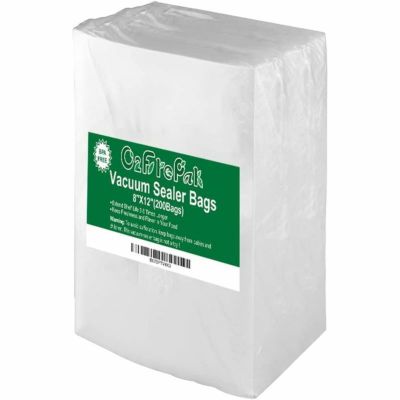 真空シーラー用 バッグ 袋 200枚 バキューム ポリエチレン O2frepak 200 Pint Vacuum Sealer Bags with BPA Free and Heavy Duty