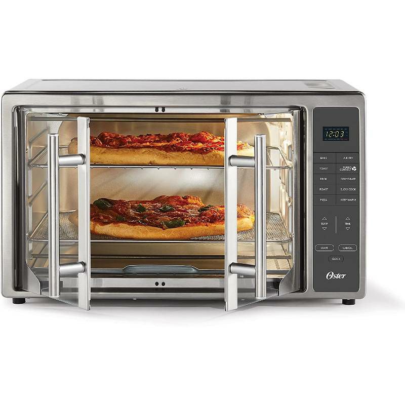 コンベクションオーブンフレンチドア観音開きオスター大きい大容量ラージステンレスOsterFrenchConvectionCountertopandToasterOven|SingleDoorPullandDigitalControls|StainlessSteel,ExtraLarge家電