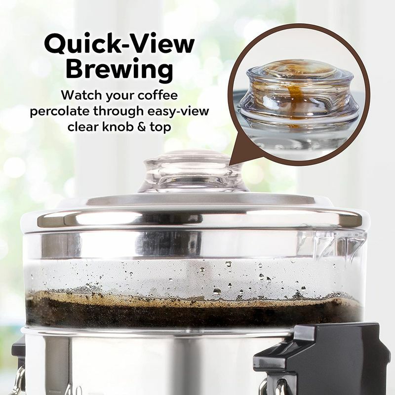 大きいコーヒーメーカーコーヒーサーバー30カップパーティホテルHomeCraftCU30SSQuick-Brewing1000-WattAutomaticCoffeeUrn,30-Cup,StainlessSteel家電