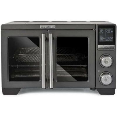 フレンチドア エアフライヤー オーブン 11-in-1大きい コンベクション 大容量 ステンレス 幅38cm Calphalon Performance Countertop French Door Air Fryer Oven, 11-in-1 Convection Toaster Oven 家電