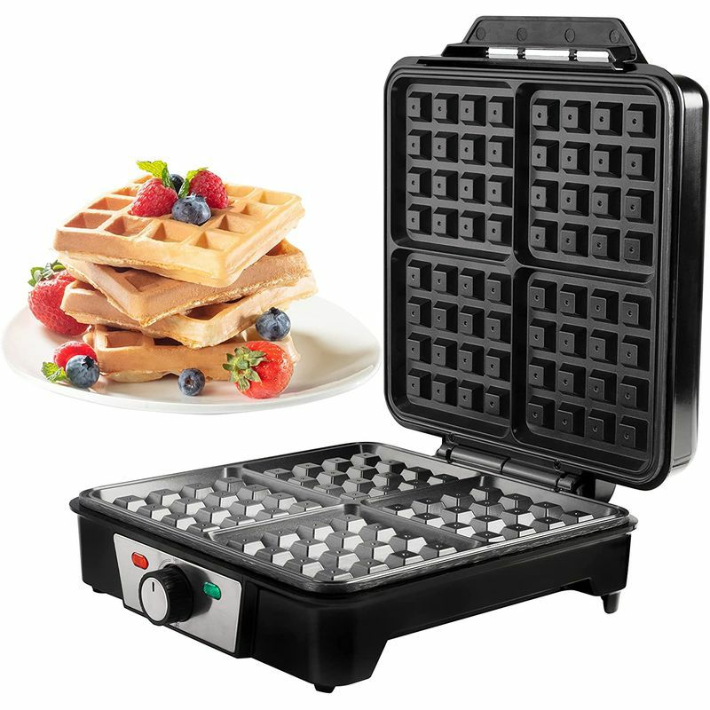 家庭用 ベルギー ワッフルメーカー 四角 4枚焼 クチーナプロ CucinaPro Four Square Belgian Waffle Maker  1452 家電 | アルファエスパス