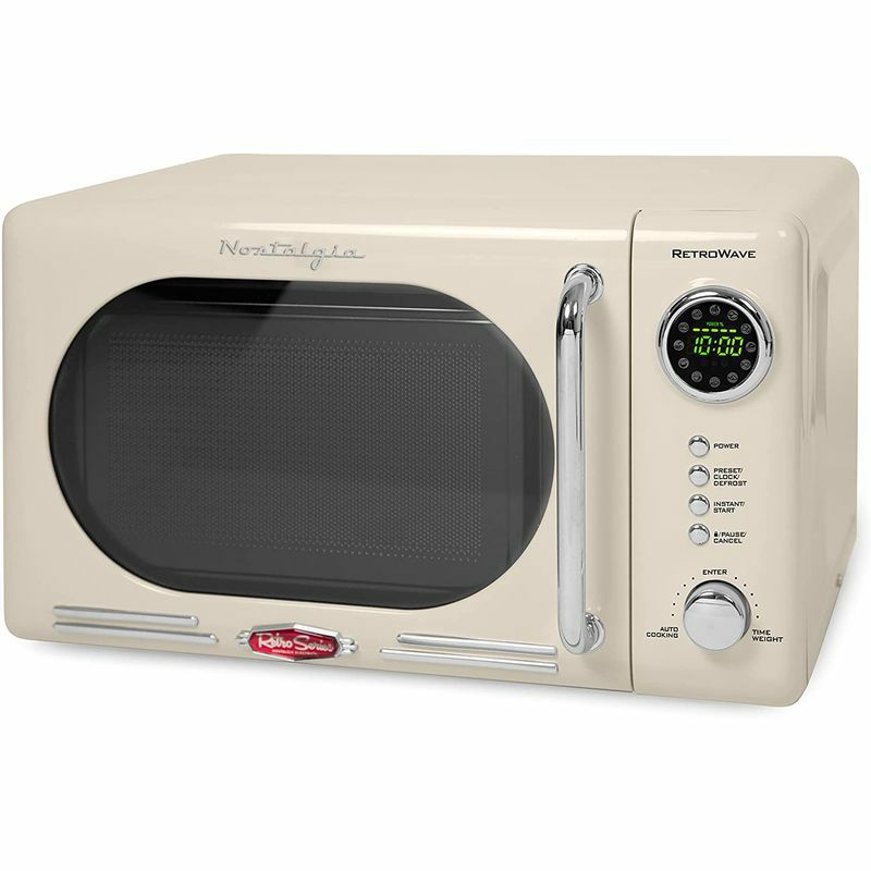 レトロ電子レンジビンテージアンティークアメリカカリフォルニア西海岸ノスタルジアNostalgiaRetroCompactCountertopMicrowaveOvenNRMO7RD家電