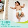オムツ9-15kg向け敏感肌用25枚プリントセブンスジェネレーションSeventhGenerationBabyDiapers,Size4,25countforSensitiveSkin