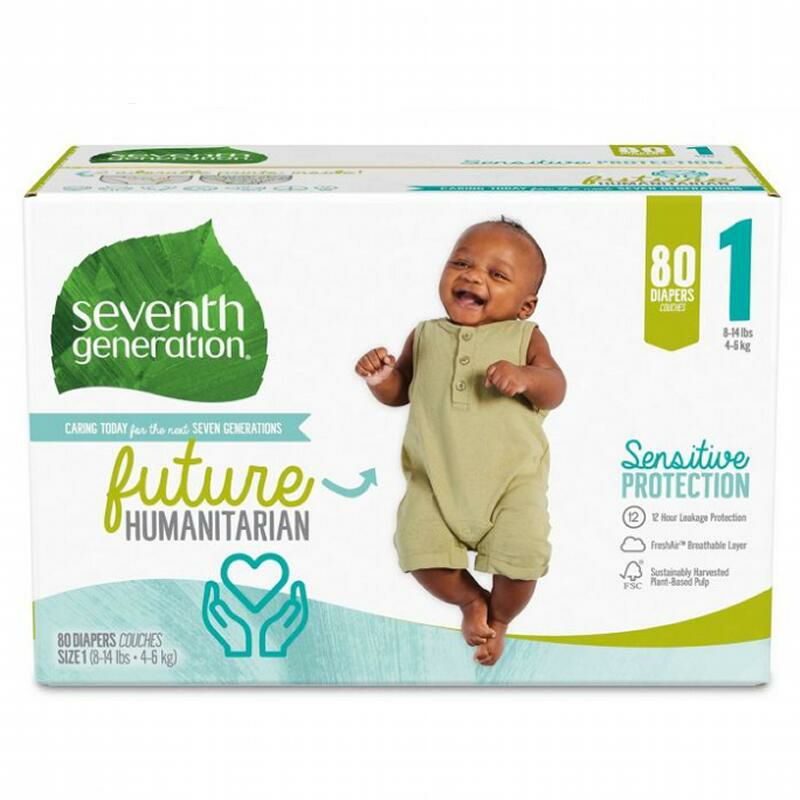 セブンスジェネレーションオムツ4-6kg向け敏感肌用31枚SeventhGenerationBabyDiapers,Size1,31countforSensitiveSkin