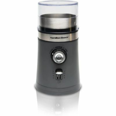 ハミルトンビーチ 電動 コーヒー グラインダー 豆挽き グレー Hamilton Beach Electric Coffee Grinder for Beans, Spices and More, with Multiple Grind Settings for up to 14 Cups, Removable Stainless Steel C