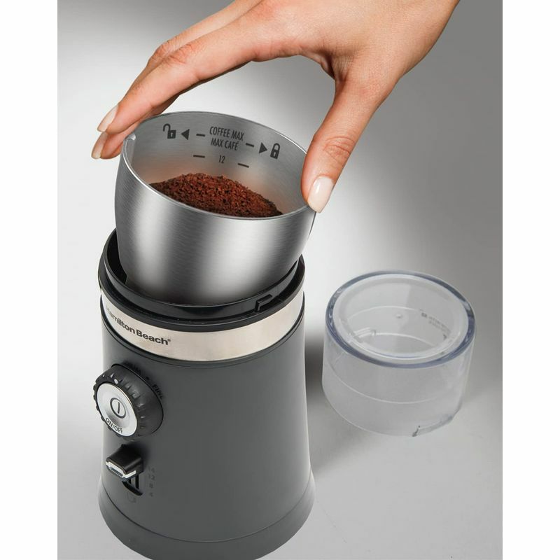 ハミルトンビーチ電動式コーヒーグラインダーコーヒーミル豆挽きブラックHamiltonBeach80393CoffeeGrinder,Black