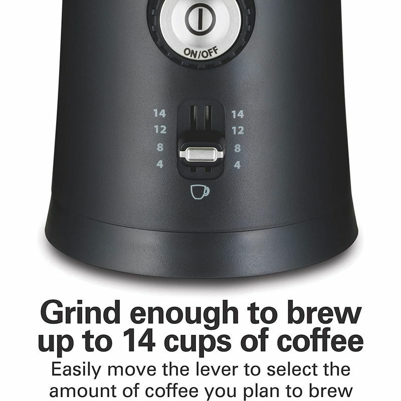 ハミルトンビーチ電動式コーヒーグラインダーコーヒーミル豆挽きブラックHamiltonBeach80393CoffeeGrinder,Black