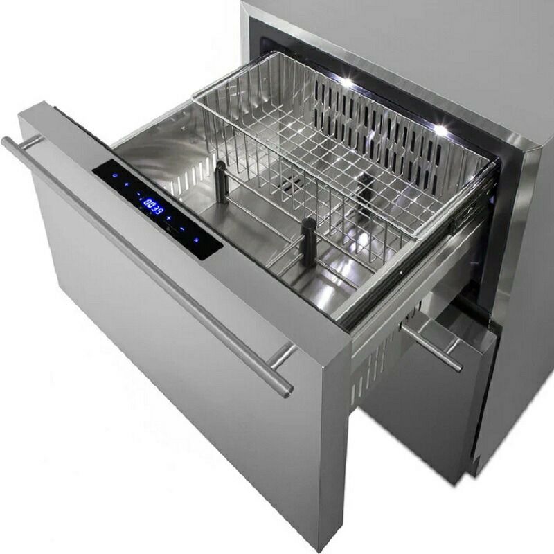 冷蔵庫引き出し式3段ビルトインステンレス24InchOutdoorRefrigeratorDrawerswith5.4cu.ft.Capacity,AutomaticDefrost,ThermostatDial,MagneticGaskets,,ADA-CompliantHeightSP6DSSTBOS7THINADA家電【代引不可】