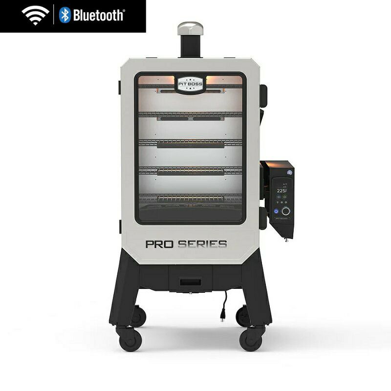 燻製機電気スモーカーペレット用キャスター付温度調節PitBossGrills775505.5PelletSmoker家電