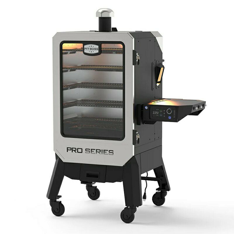 燻製機電気スモーカーペレット用キャスター付温度調節PitBossGrills775505.5PelletSmoker家電