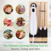 電動ナイフスタンド付NutriChefElectricCarvingSlicerKitchenKnife