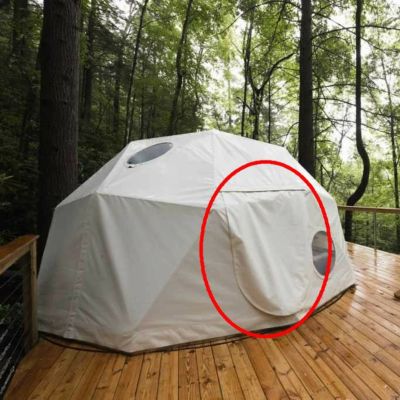 パシフィックドーム ドームテント用 ジッパードア 16ft 5m パーツ 部品 Pacific Domes Dome Home zipper door