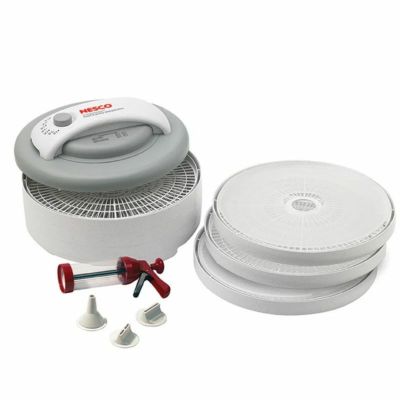 ネスコ ローフード ディハイドレーター 食品乾燥機 6トレイ ジャーキーガン付 アメリカ製 ドライフルーツ 干物 一夜干し Nesco FD-61WHCK Snackmaster Encore Food Dehydrator with Jerky Gun Kit for Great Snacks 