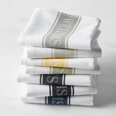ウイリアムズ・ソノマ クラシックロゴタオル カラーおまかせ 2枚セット 使い心地が良い タオル 76×50cm Williams-Sonoma Classic Logo Towels