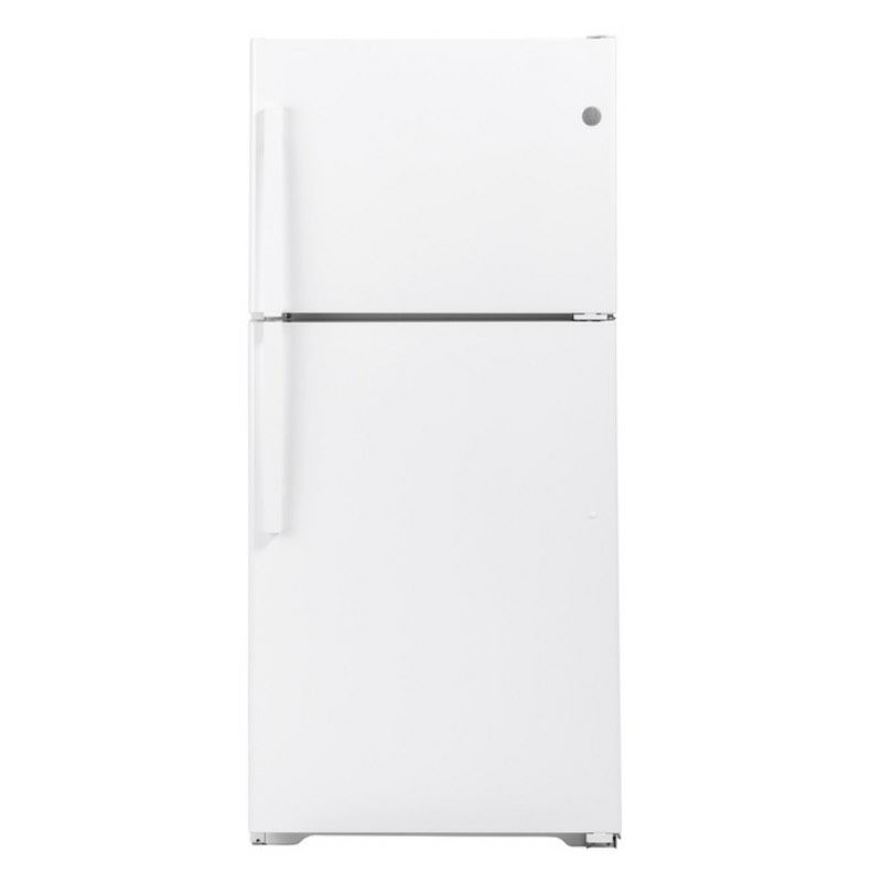 冷蔵庫冷凍庫自動霜取りタイプ2ドア幅83cmステンレス620Lドアの向き変更可GE21.9Cu.Ft.Top-FreezerRefrigerator家電【代引不可】