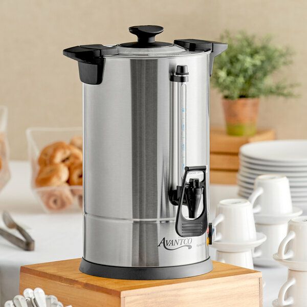 大きいコーヒーメーカーコーヒーサーバー30カップパーティホテルHomeCraftCU30SSQuick-Brewing1000-WattAutomaticCoffeeUrn,30-Cup,StainlessSteel家電