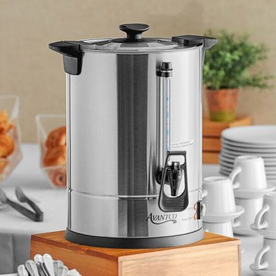 大きいコーヒーメーカー コーヒーサーバー 65カップ パーティ ホテル Avantco CU65ETL 65 Cup (325 oz.) Double Wall Stainless Steel Coffee Urn / Coffee Percolator 家電