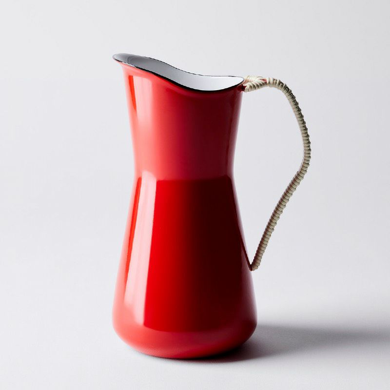 ダンスク ラップハンドル ウォーターピッチャー エナメル ホーロー 1.6L DANSK Kobenstyle Wrapped Handle  Water Pitcher | アルファエスパス