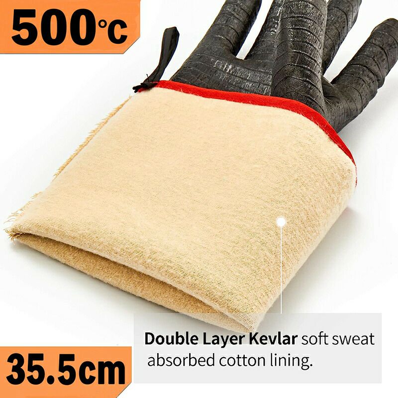 グローブバーベキュー耐熱燻製キャンプ手袋ラピカRAPICCABBQGloves14IN932?HeatResistantWaterproof(XL)