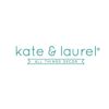 ディスプレートレイおしゃれ装飾トレー取手付丸型白KateandLaurelLiptonModernRoundTray,WhiteandGold