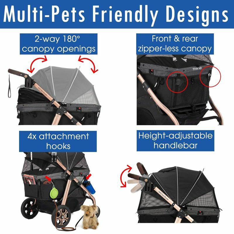 3-in-1ペット用カートキャリーカーシートドッグキャット犬猫HPZPetRoverPrime3-in-1LuxuryDog/Cat/PetStroller(TravelCarrier+CarSeat+Stroller)withDetachCarrier/Pump-FreeRubberTires/AluminumFrame/ReversibleHandle