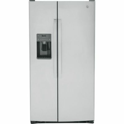 ビルトイン 冷蔵庫 冷凍庫 717L  ディスペンサー 製氷 指紋防止 ステンレス 幅91cm GE 25.3 Cu. Ft. Side-By-Side Refrigerator GSS25GYPFS 家電