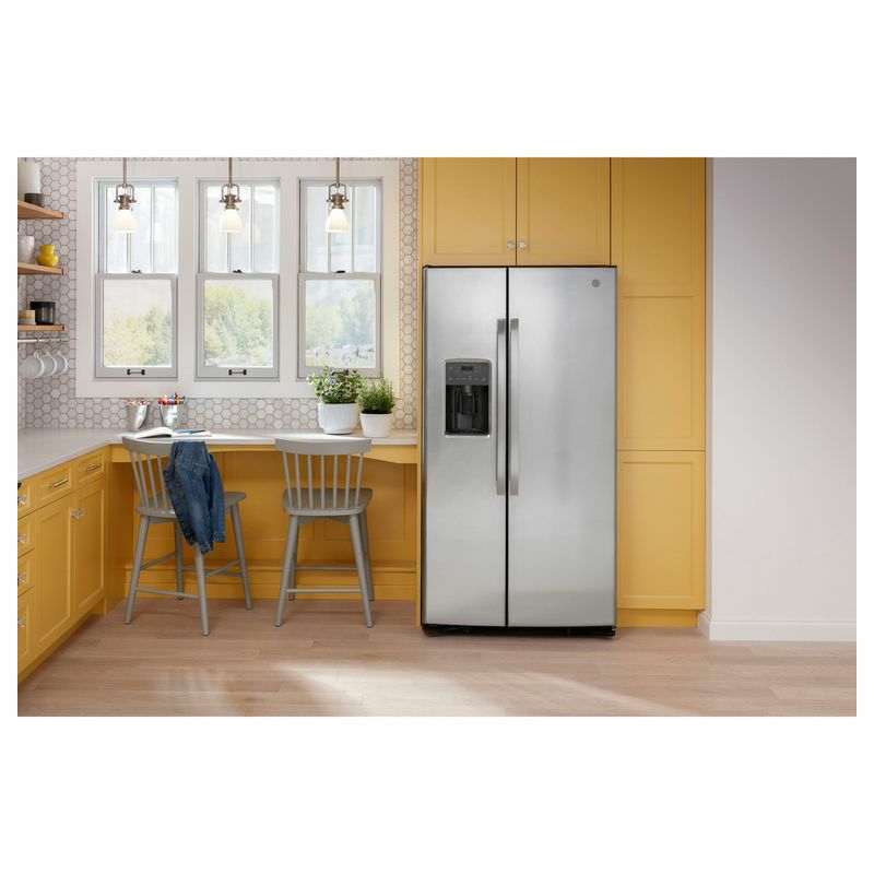 ビルトイン冷蔵庫冷凍庫583Lディスペンサー製氷ワールプール幅92cmGE25.3Cu.Ft.Side-By-SideRefrigeratorGSS25GYPFS家電