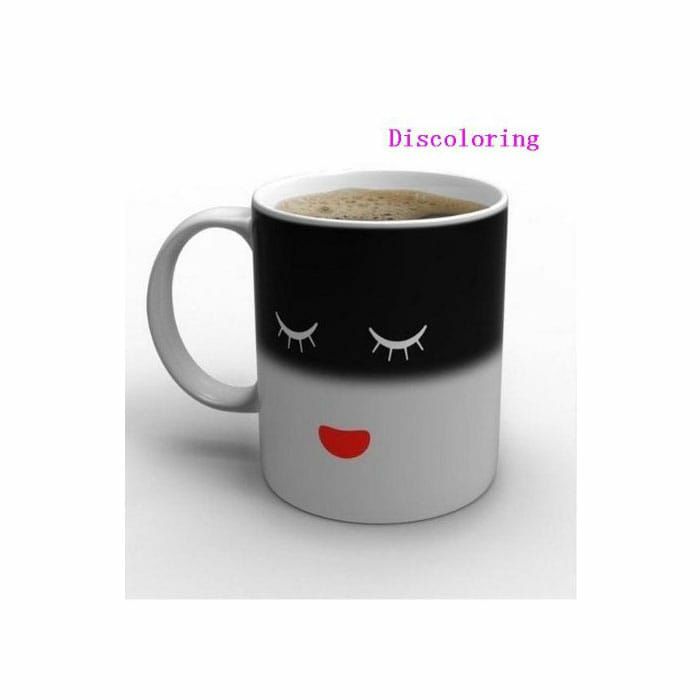 マジックモーニングマグホット＆コールド感熱マグカップコーヒーティーMagicMorningMugCoffeeTeaMilkHotColdHeatSensitiveColor-changingMugCup