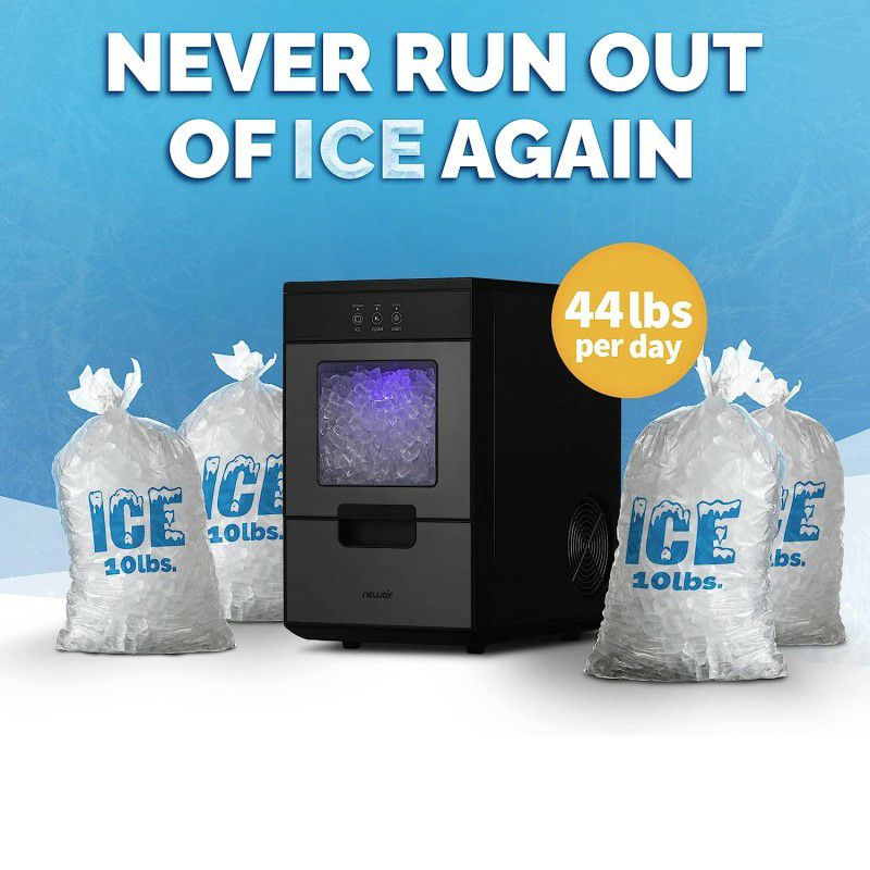 ポータブル製氷機アイスメーカーカウンタートップブラックNewairNuggetCountertopIceMaker44LB家電
