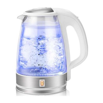 電気ケトル 6時間保温機能付き 1200W 二重ガラス Pukomc Double Wall Electric Glass Kettle with 6 Hours Keep Warm Function Hot Water Boiler GK1501A 家電